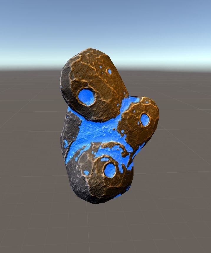 Asteroids -Meteorite PBR Low-poly 3D model Low-poly 3D model_1