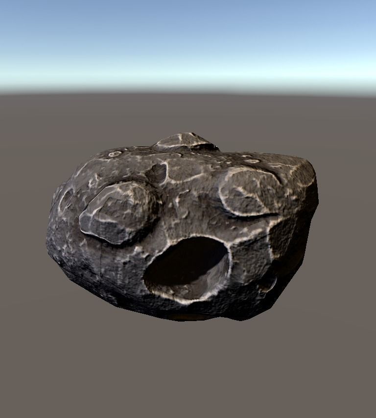 Asteroids -Meteorite PBR Low-poly 3D model Low-poly 3D model_2