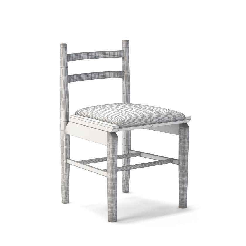 Fern Ladderback Chair 3D model_1