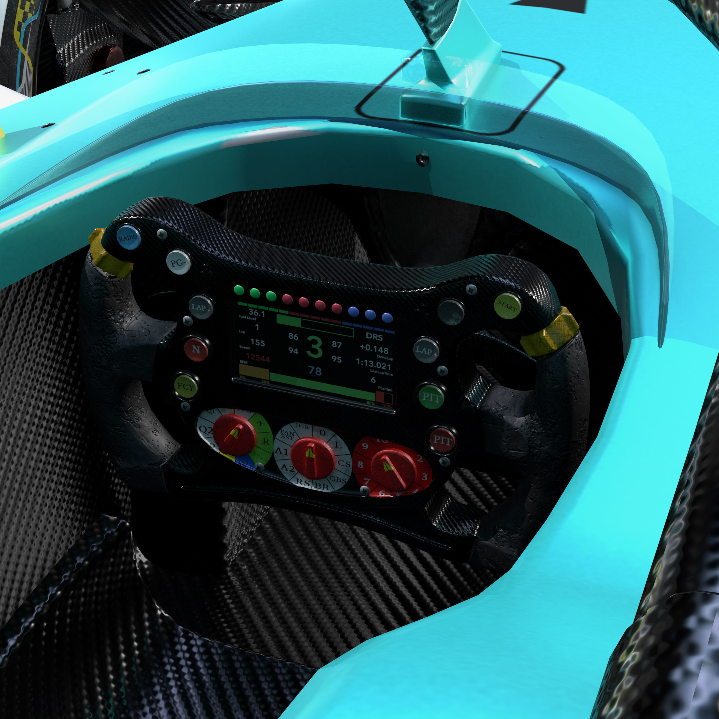 Nio Formula E 2020 Low-poly 3D model_8