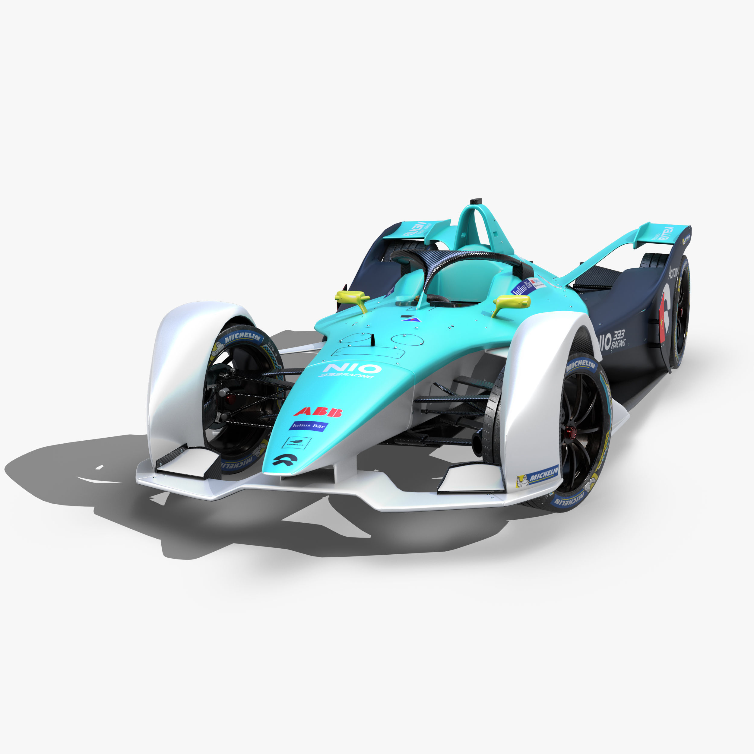 Nio Formula E 2020 Low-poly 3D model_4
