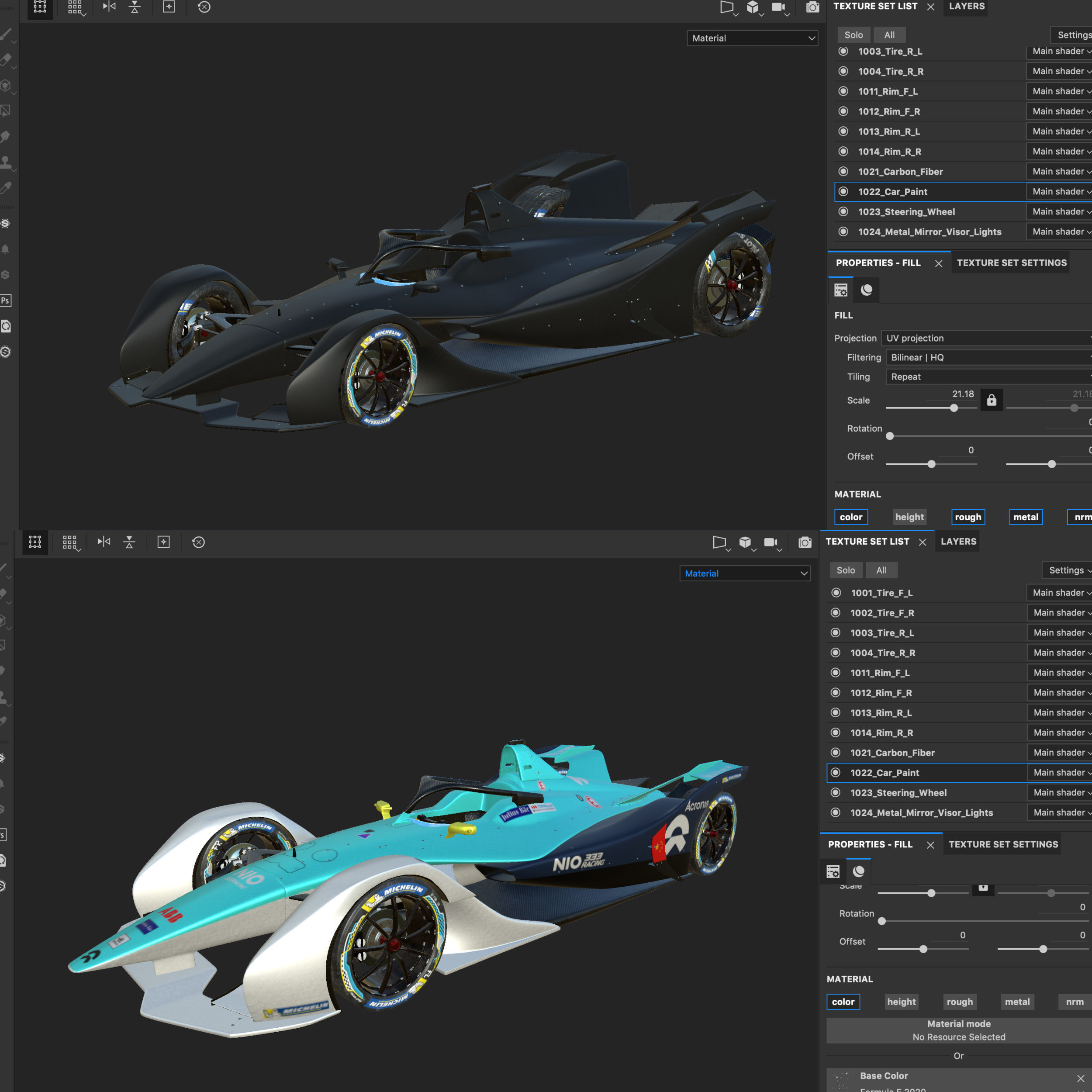 Nio Formula E 2020 Low-poly 3D model_13