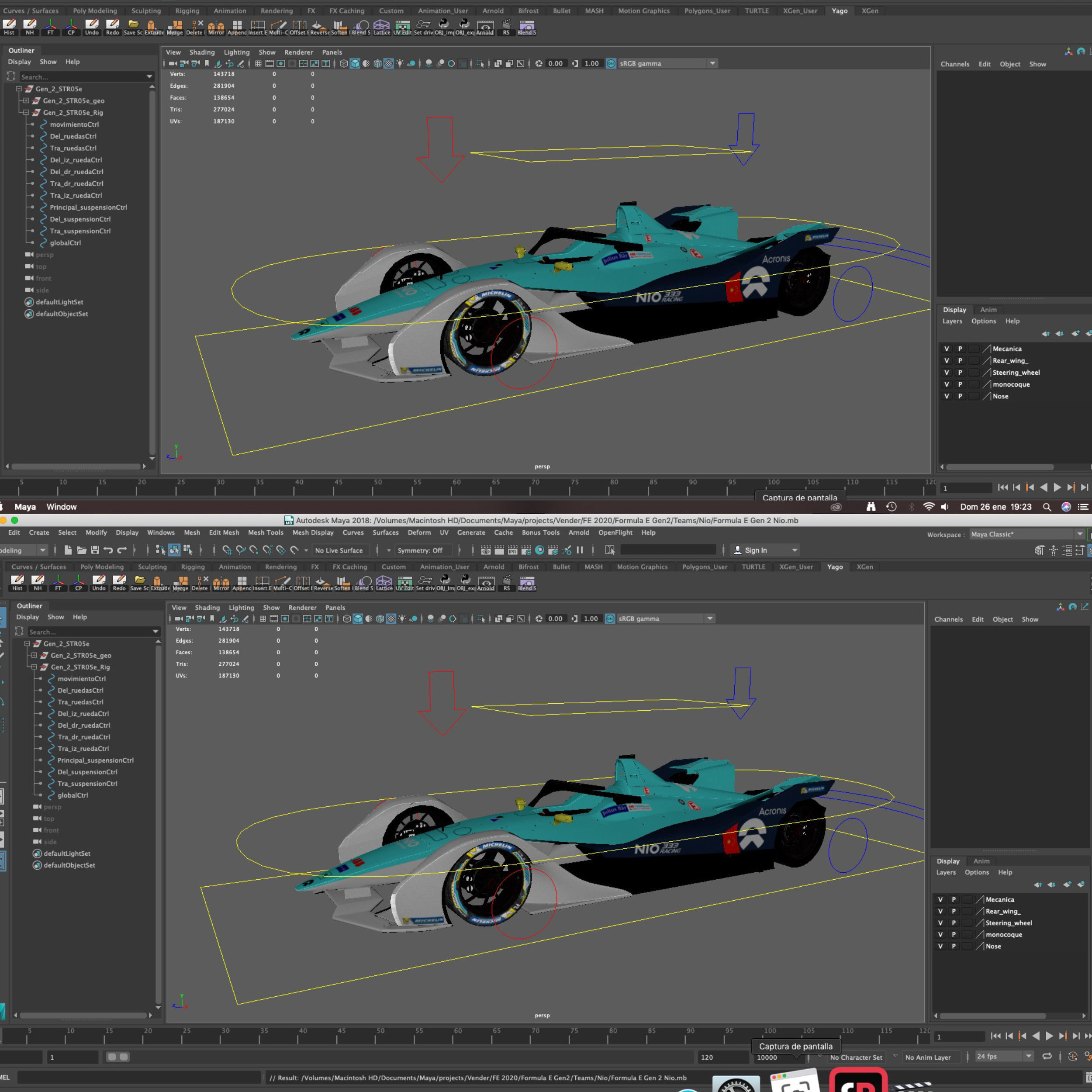 Nio Formula E 2020 Low-poly 3D model_10