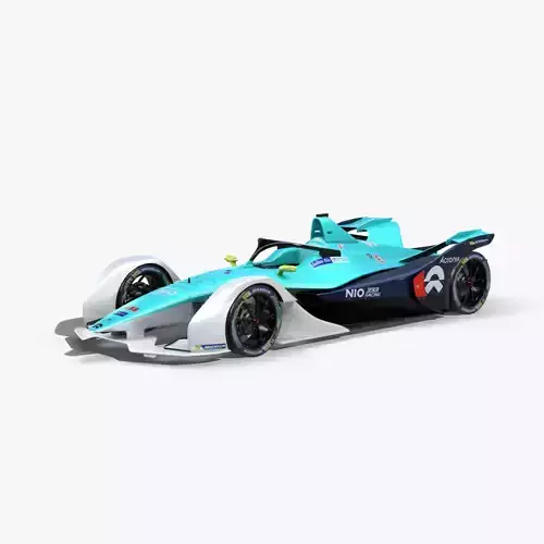Nio Formula E 2020 Low-poly 3D model