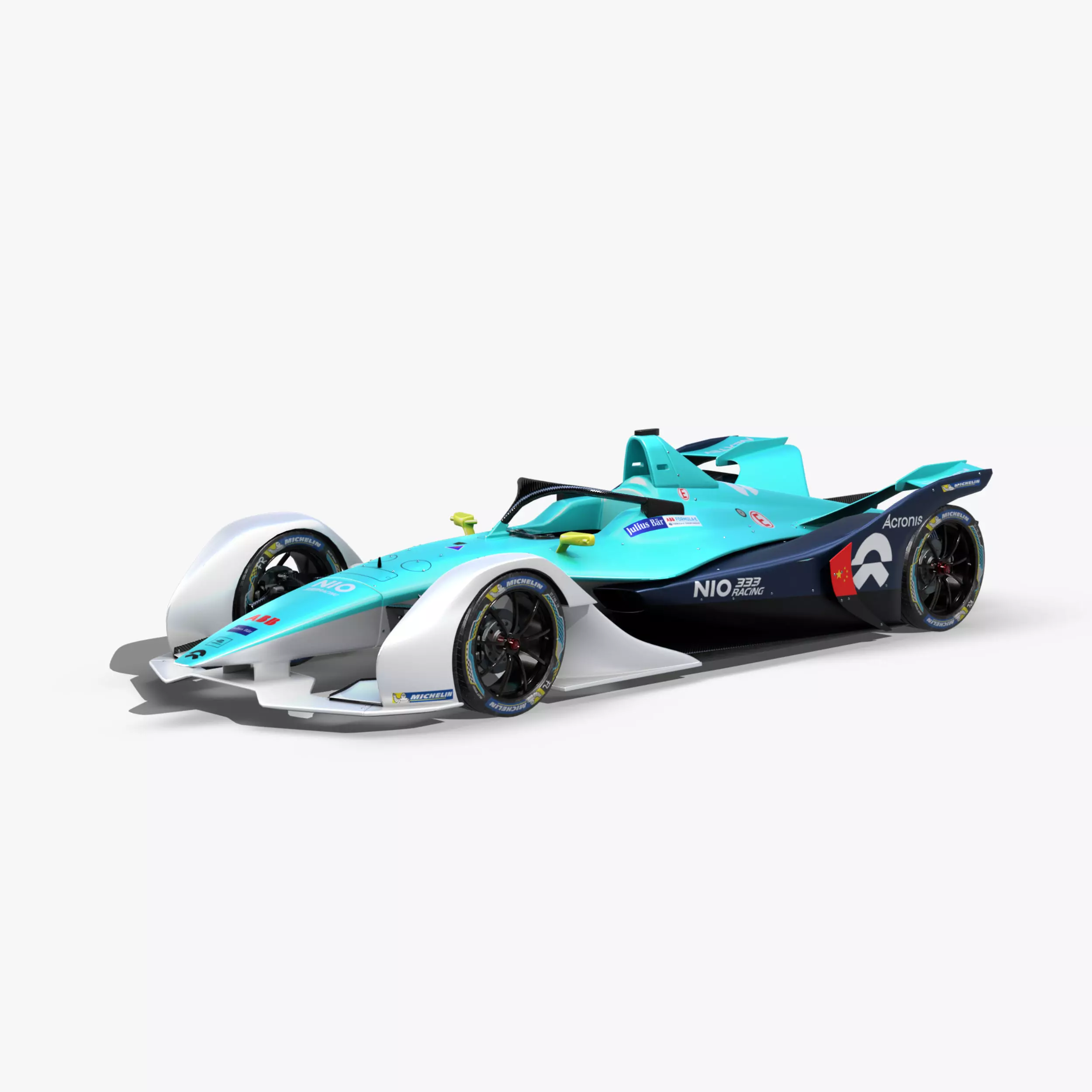 Nio Formula E 2020 Low-poly 3D model_0