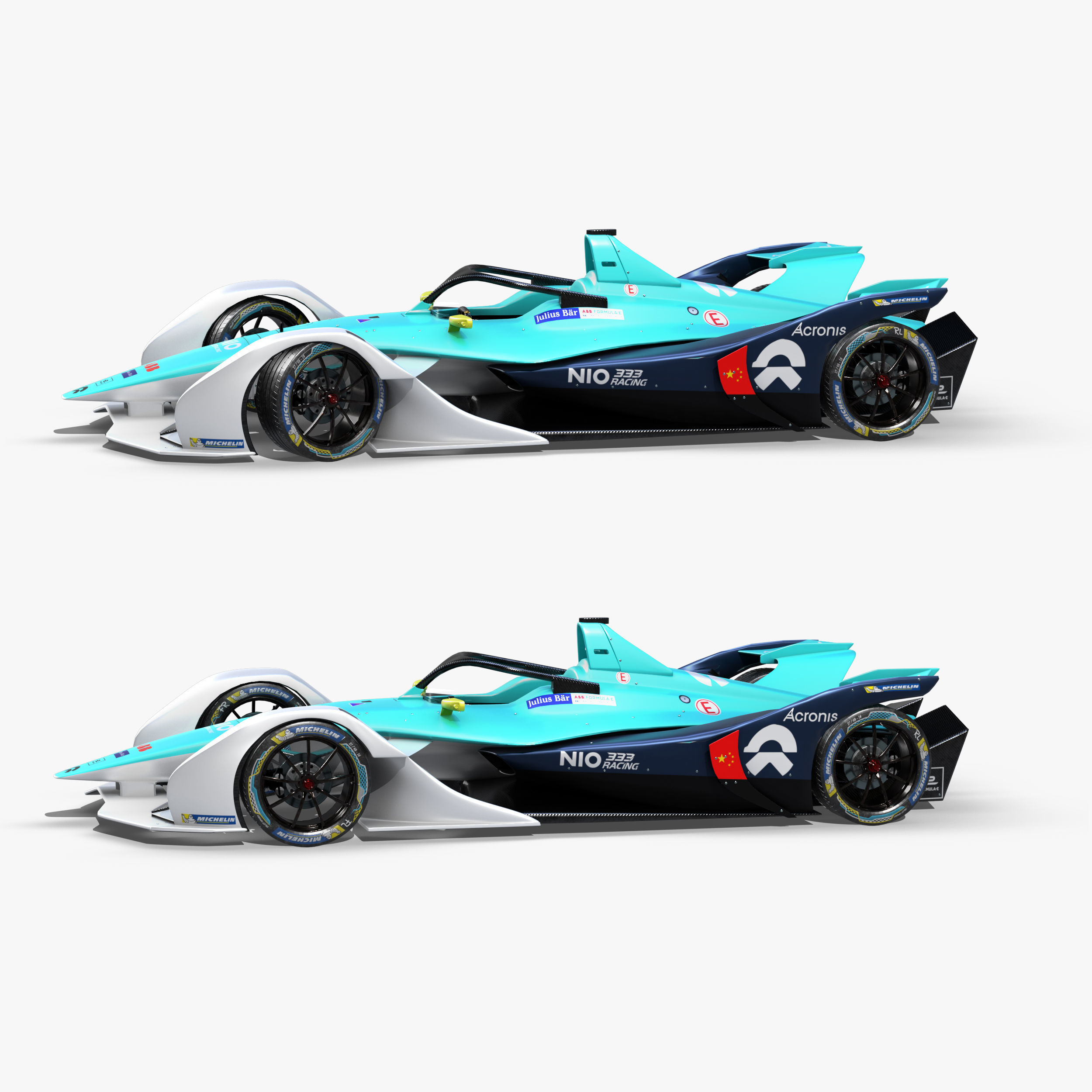 Nio Formula E 2020 Low-poly 3D model_16
