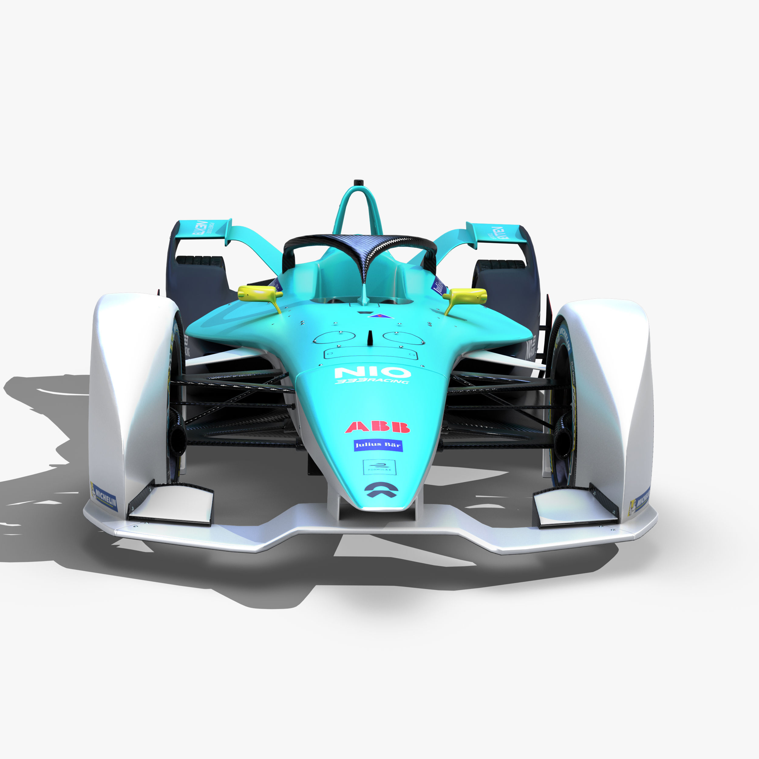 Nio Formula E 2020 Low-poly 3D model_12