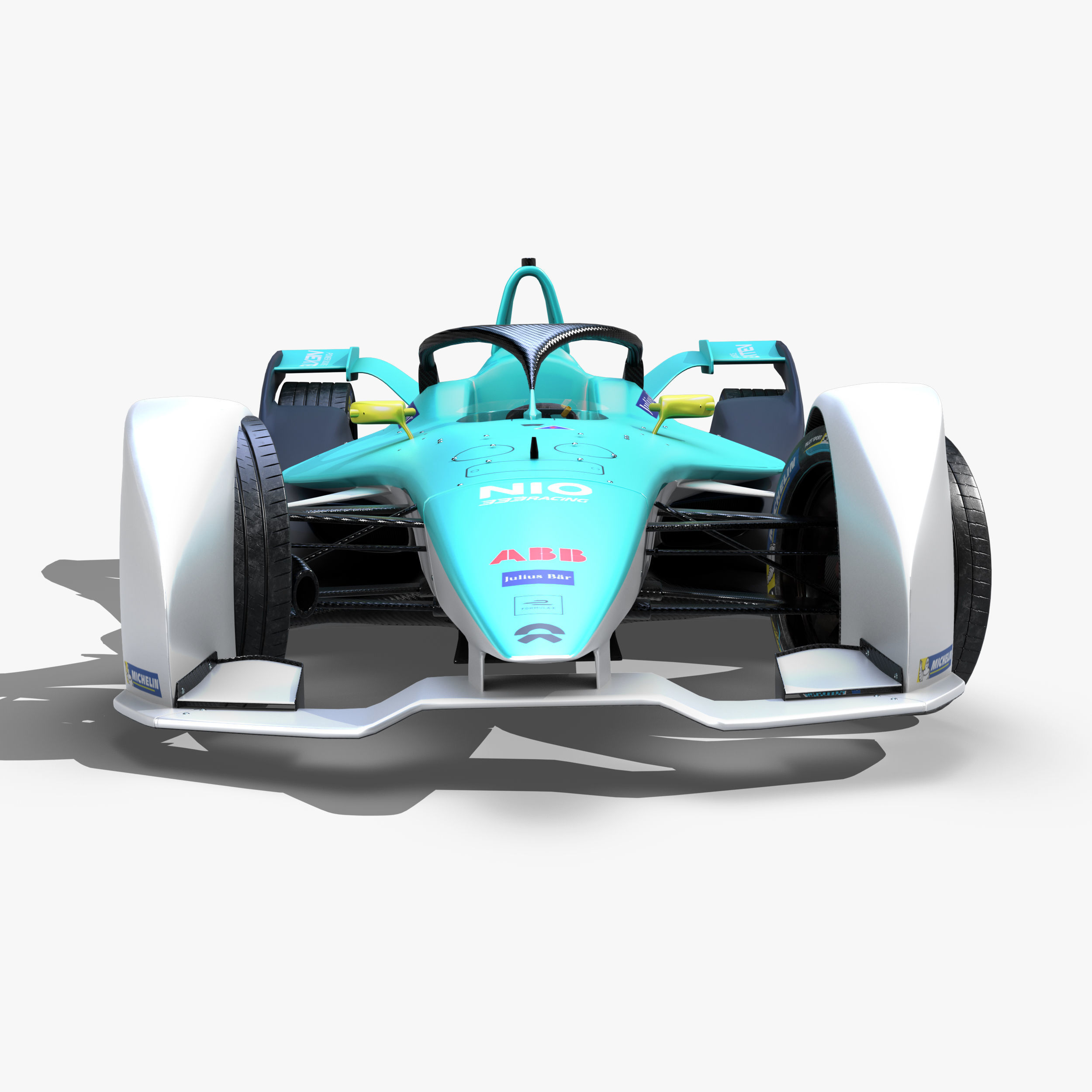 Nio Formula E 2020 Low-poly 3D model_1