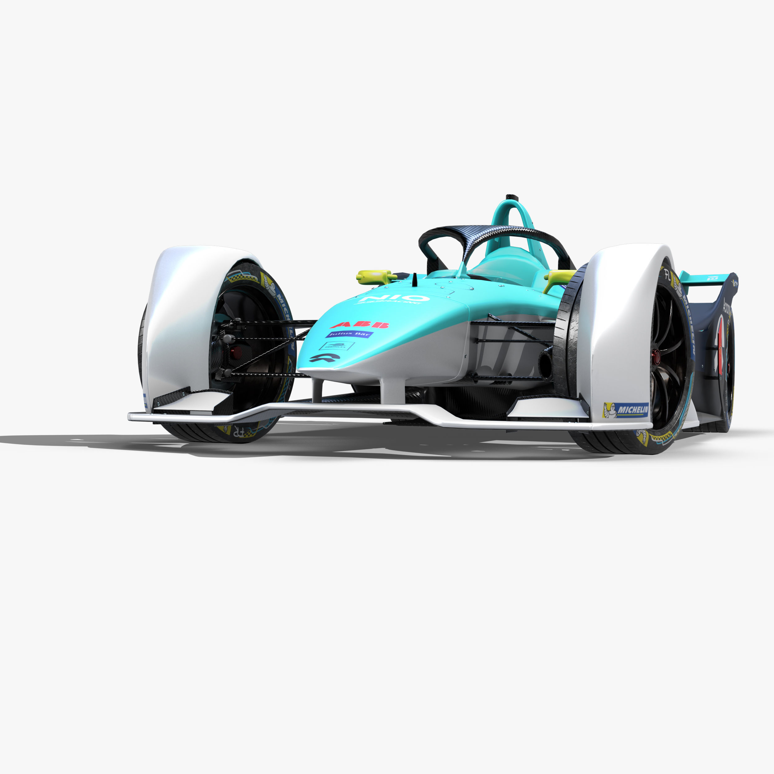 Nio Formula E 2020 Low-poly 3D model_5