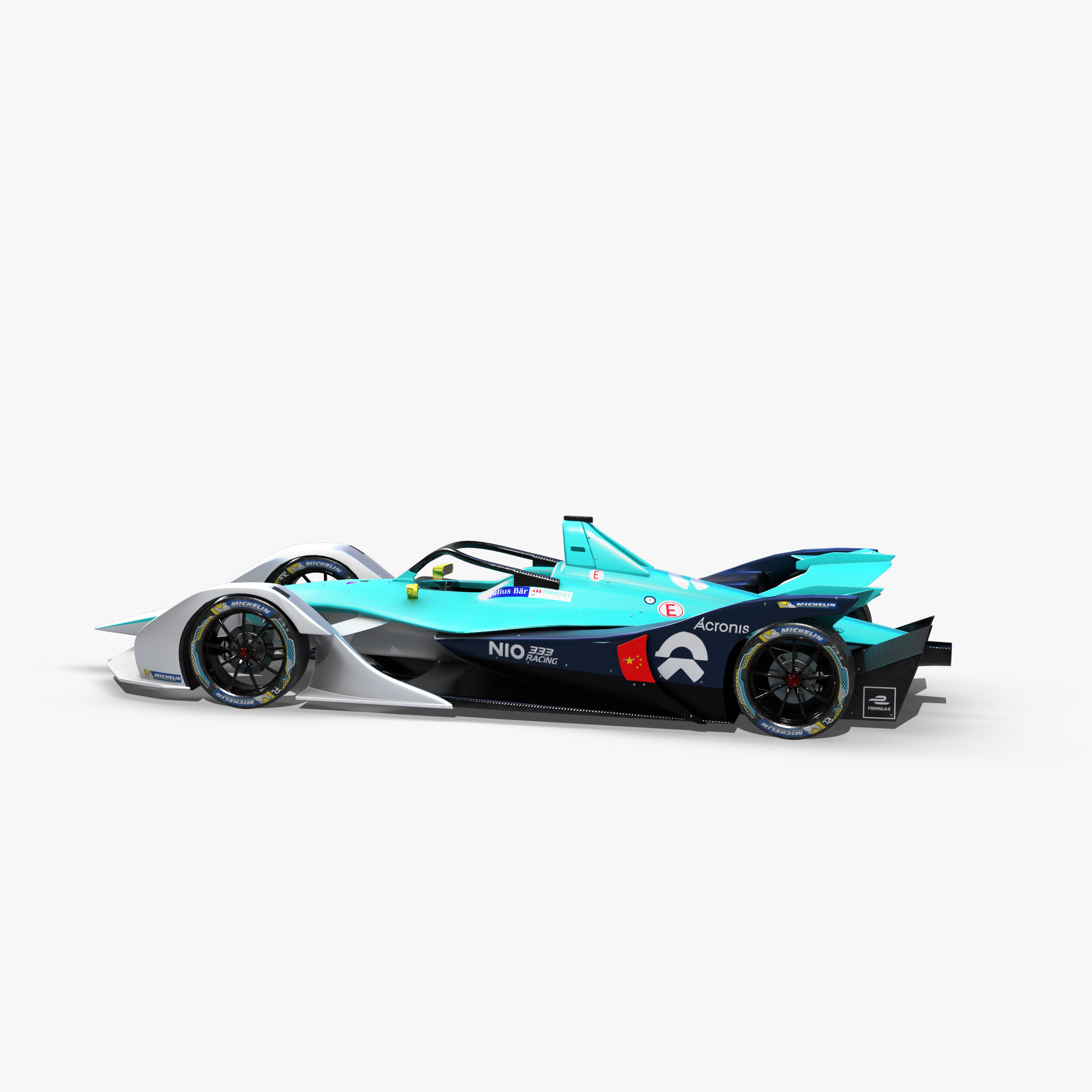 Nio Formula E 2020 Low-poly 3D model_9