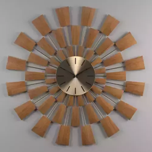 sunburst clock