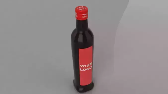 3D Bottle wine