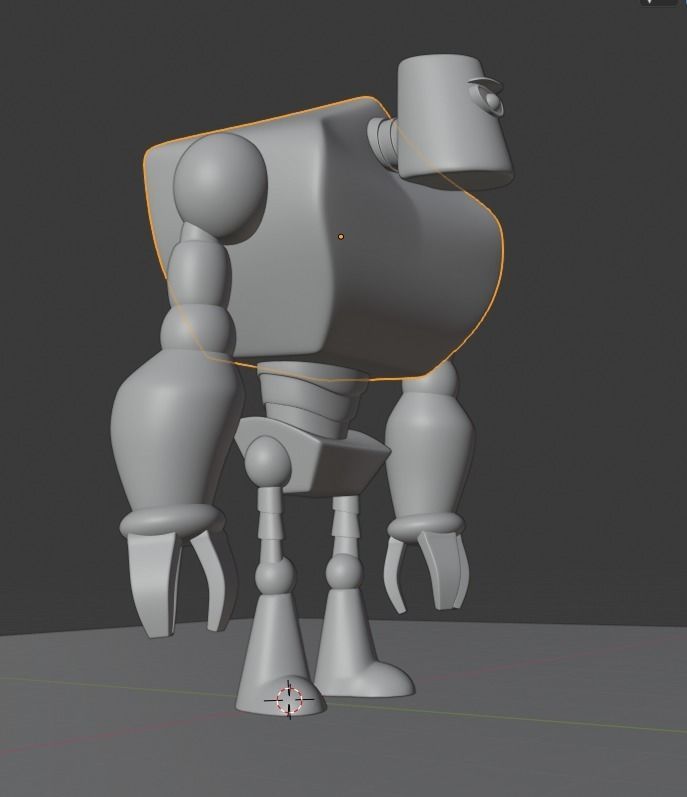 Robot 3D PRINTING Low-poly 3D model_3