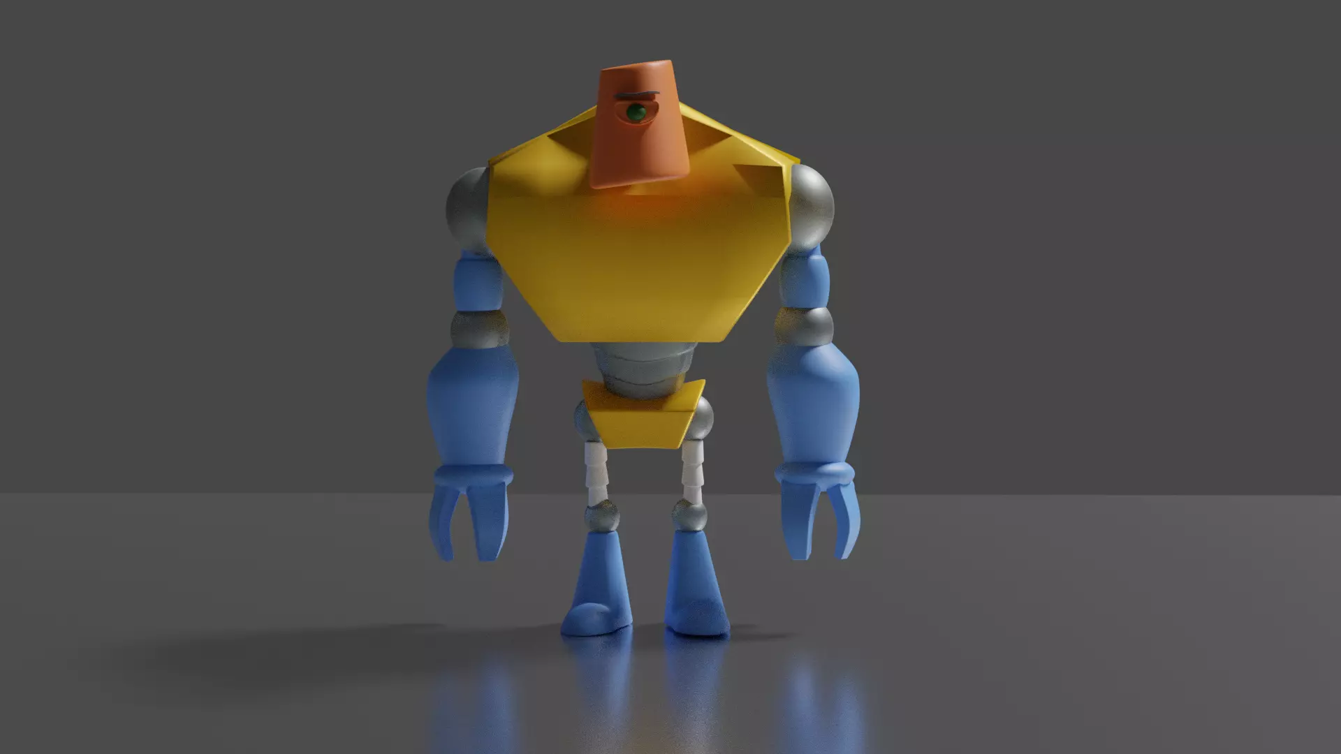 Robot 3D PRINTING Low-poly 3D model_0