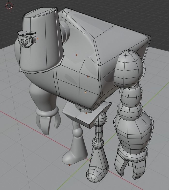 Robot 3D PRINTING Low-poly 3D model_4