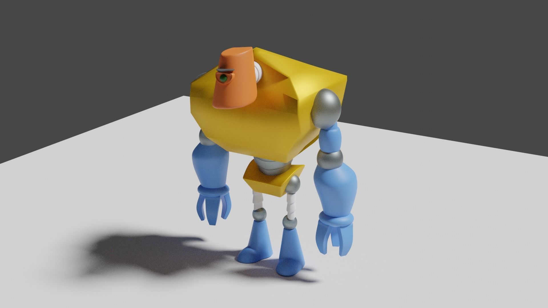 Robot 3D PRINTING Low-poly 3D model_2