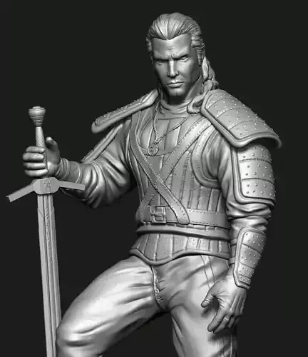 Geralti de Rivia The Witcher 3D print model