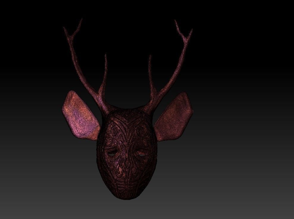 Witch mask 3d model 3D print model_12