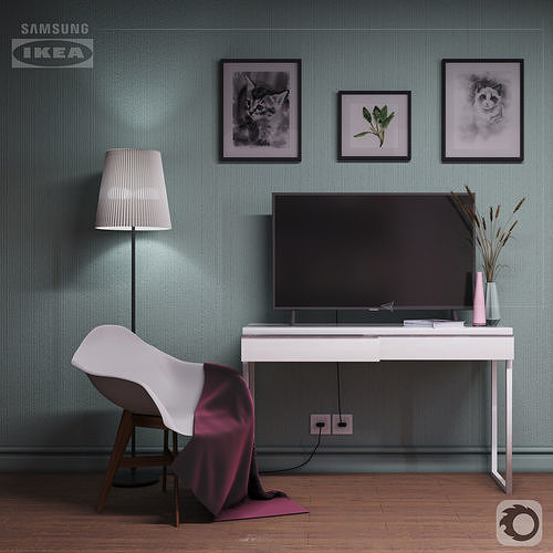 TV sumsung zone 3D model