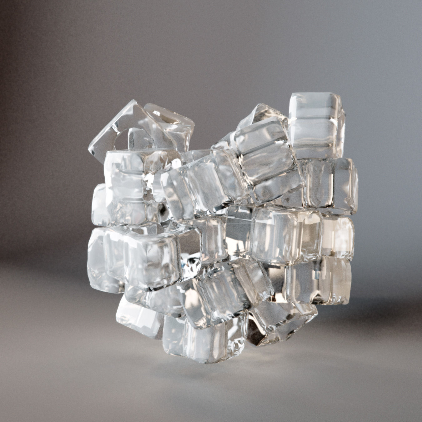 Whiskey set with bucket for ice 3D model_16