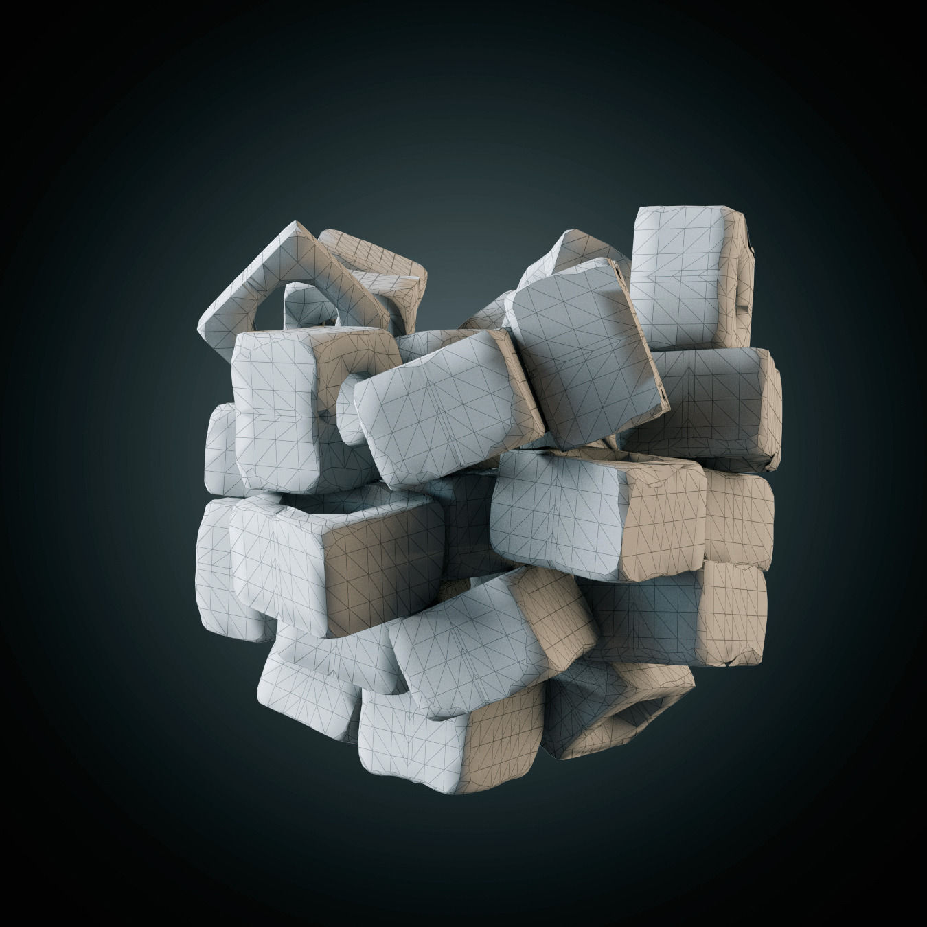 Whiskey set with bucket for ice 3D model_17