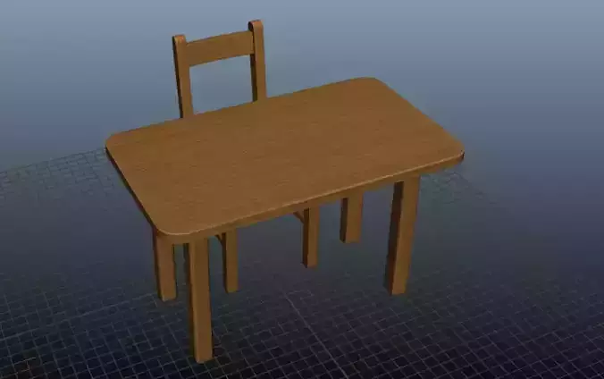 chair table  3d model