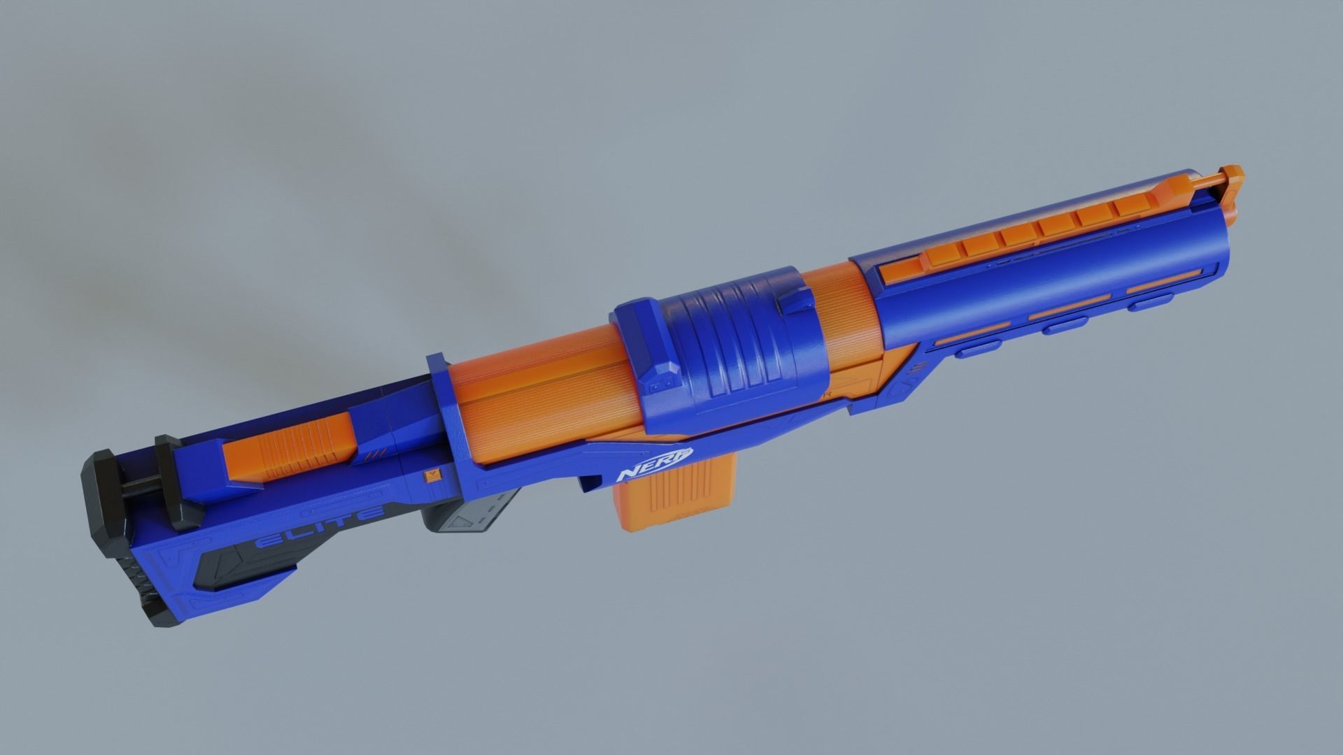 Blaster Nerf Low-poly 3D model_4