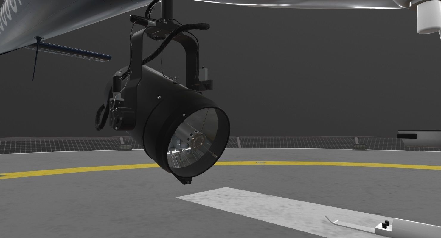 AS-350 Baltimore County Police Animated Low-poly 3D model_17