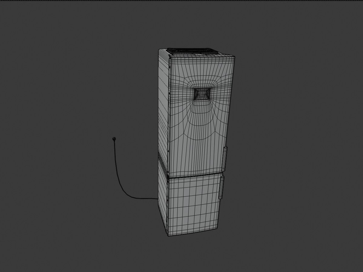 Refrigerator medium size 3D model_10