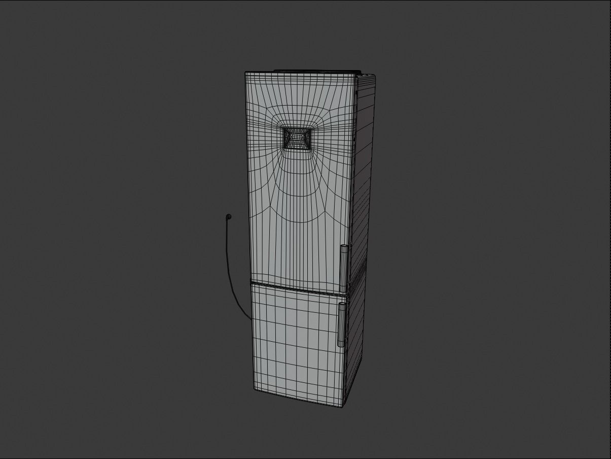 Refrigerator medium size 3D model_13