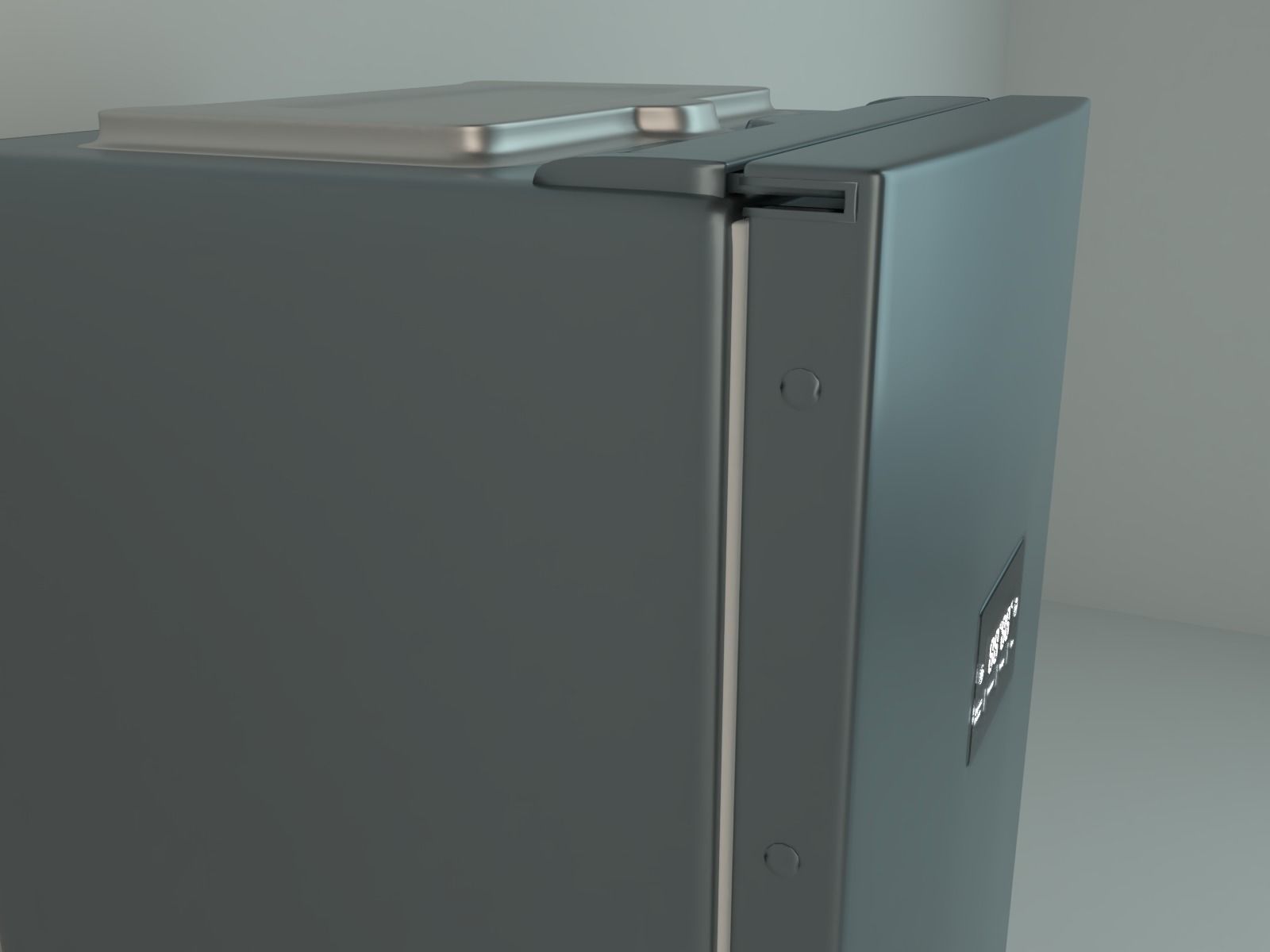 Refrigerator medium size 3D model_15