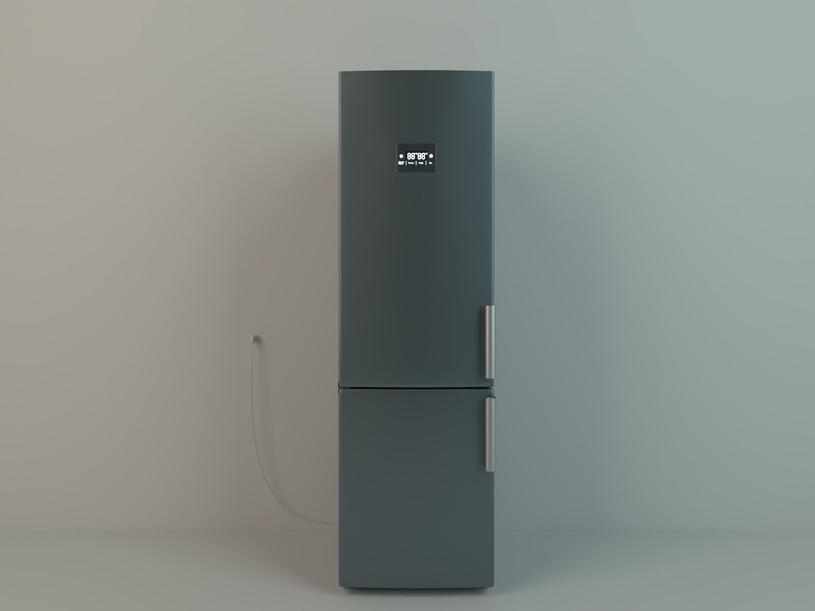 Refrigerator medium size 3D model_1