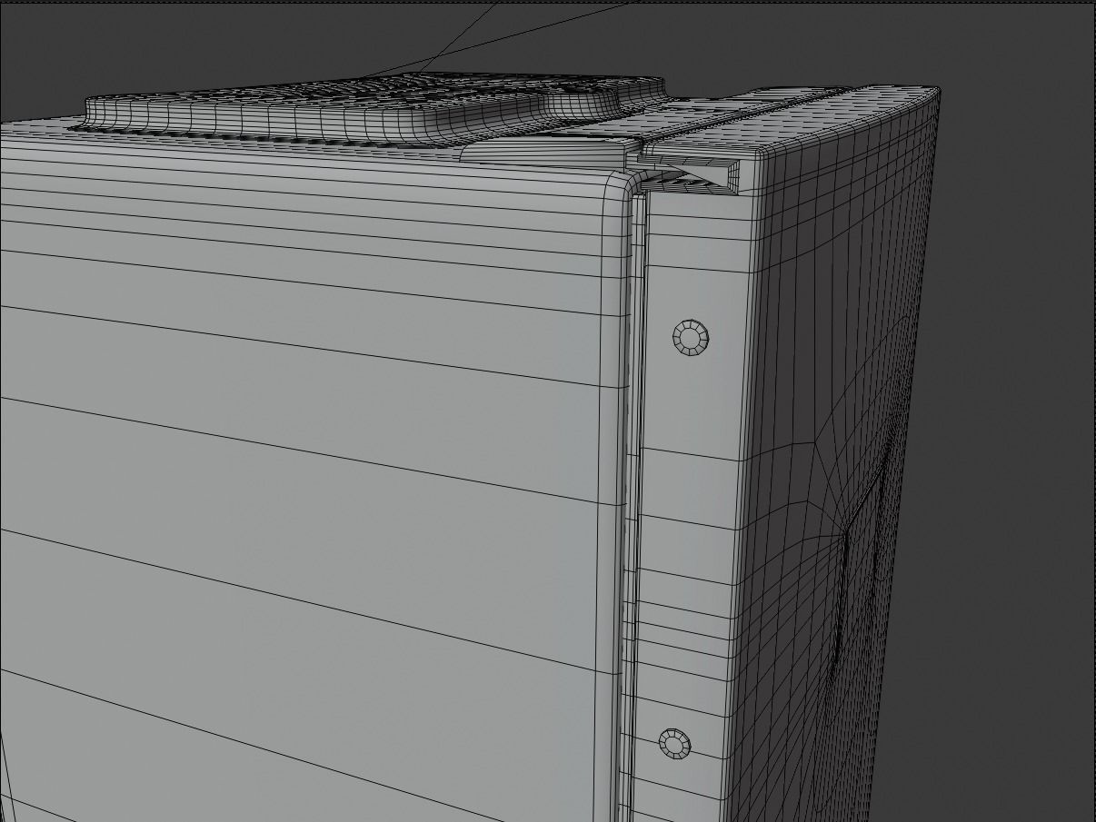 Refrigerator medium size 3D model_17