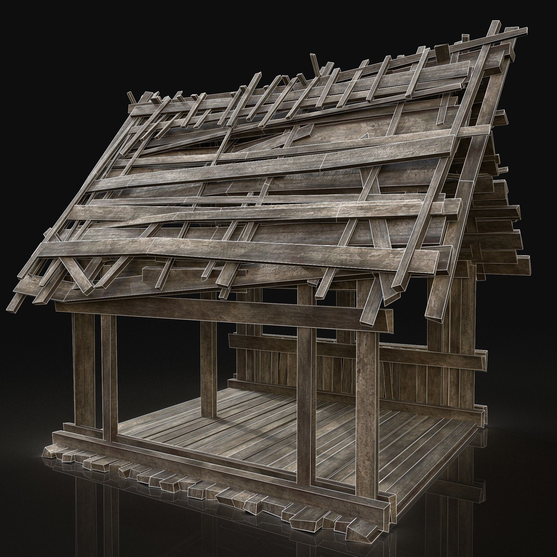 Next Gen AAA Village Builder Houses with interior 3D Model Collection_67