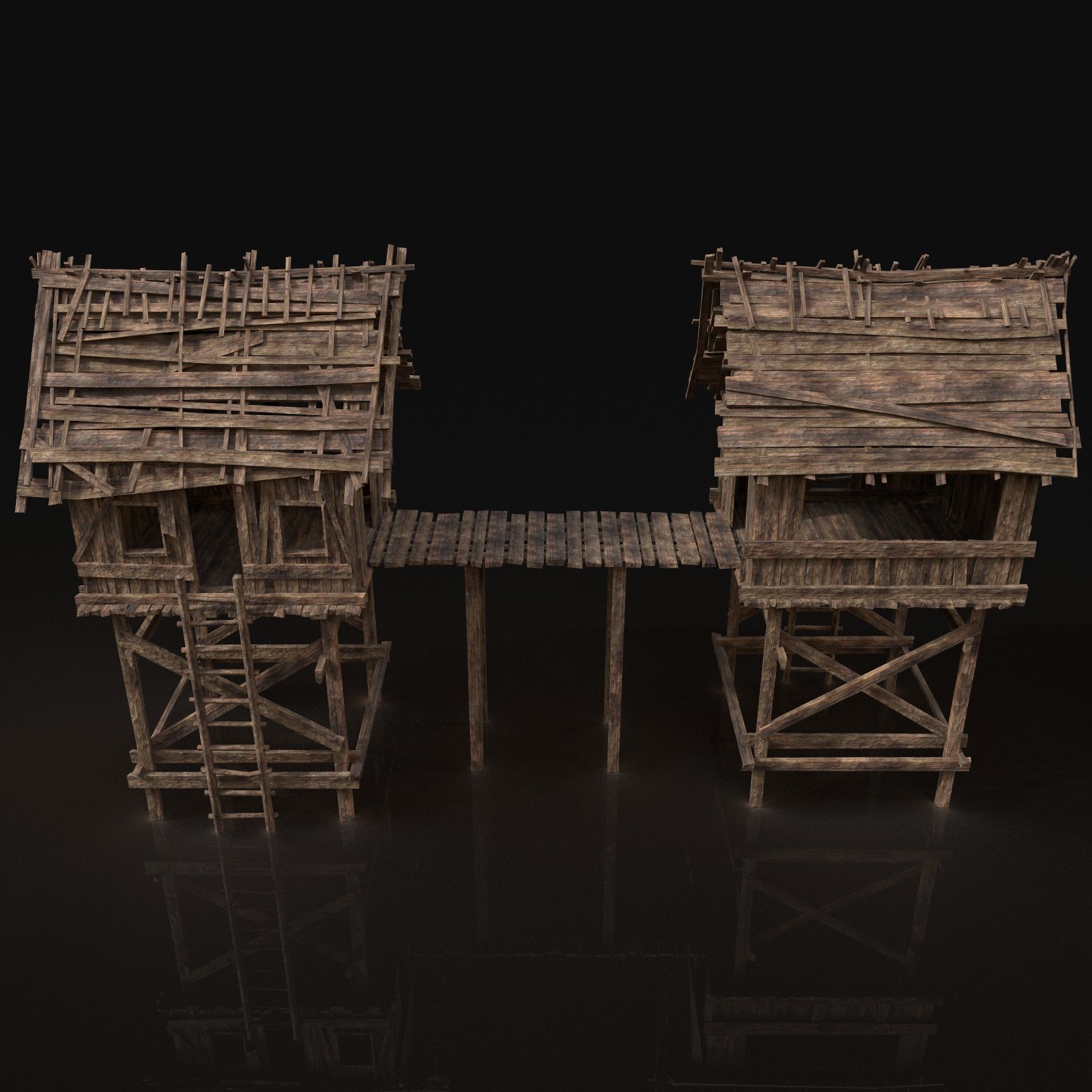 Next Gen AAA Village Builder Houses with interior 3D Model Collection_78