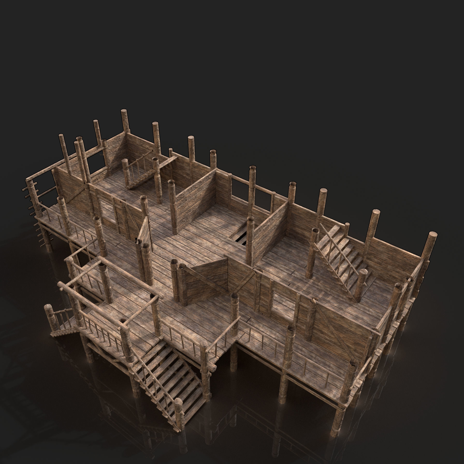 Next Gen AAA Village Builder Houses with interior 3D Model Collection_26