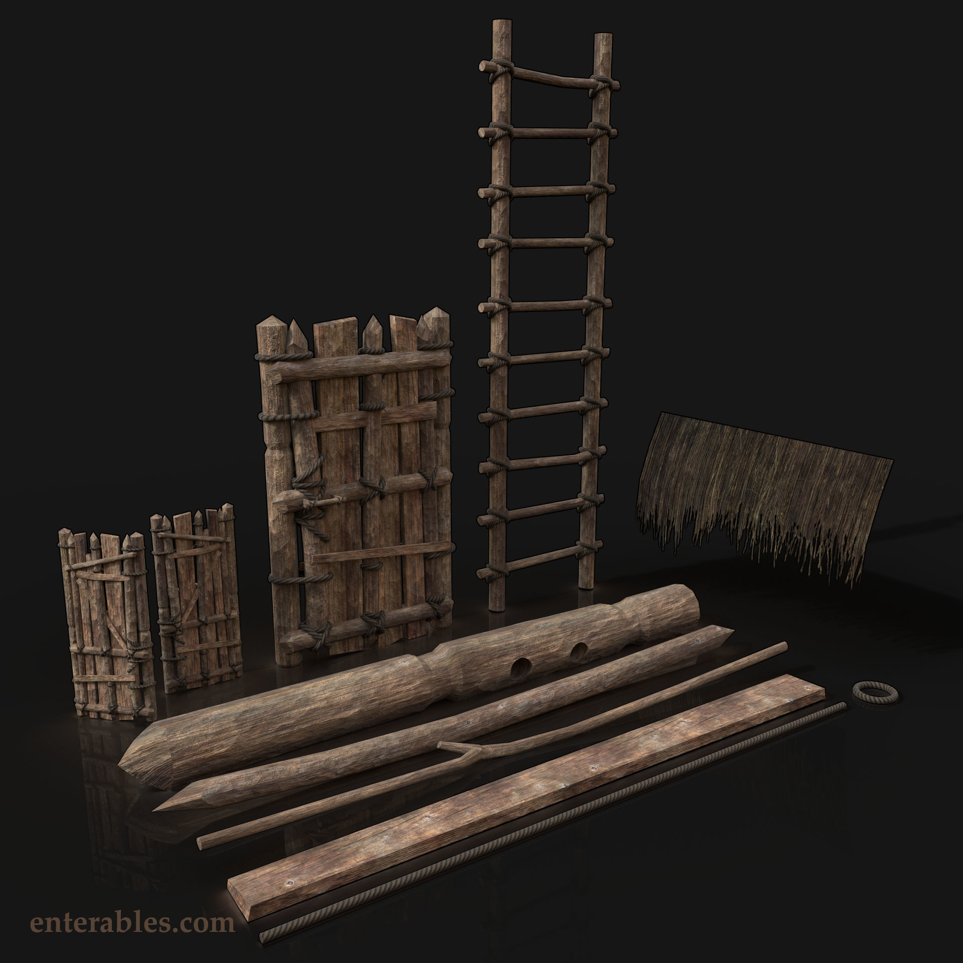 Next Gen AAA Village Builder Houses with interior 3D Model Collection_57