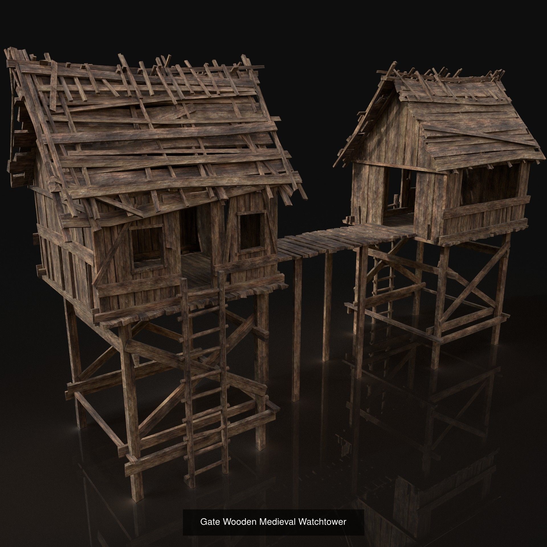 Next Gen AAA Village Builder Houses with interior 3D Model Collection_6