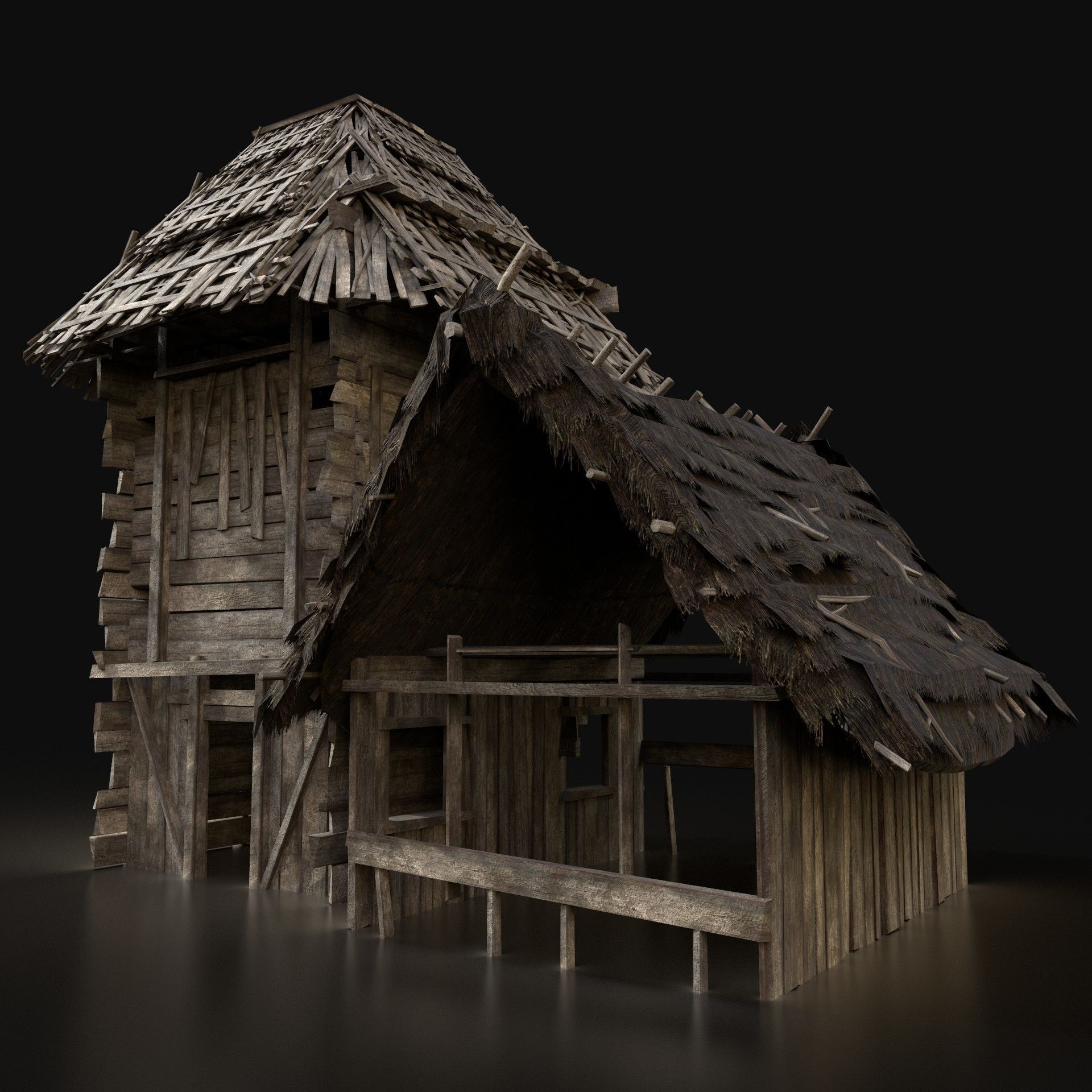 Next Gen AAA Village Builder Houses with interior 3D Model Collection_41