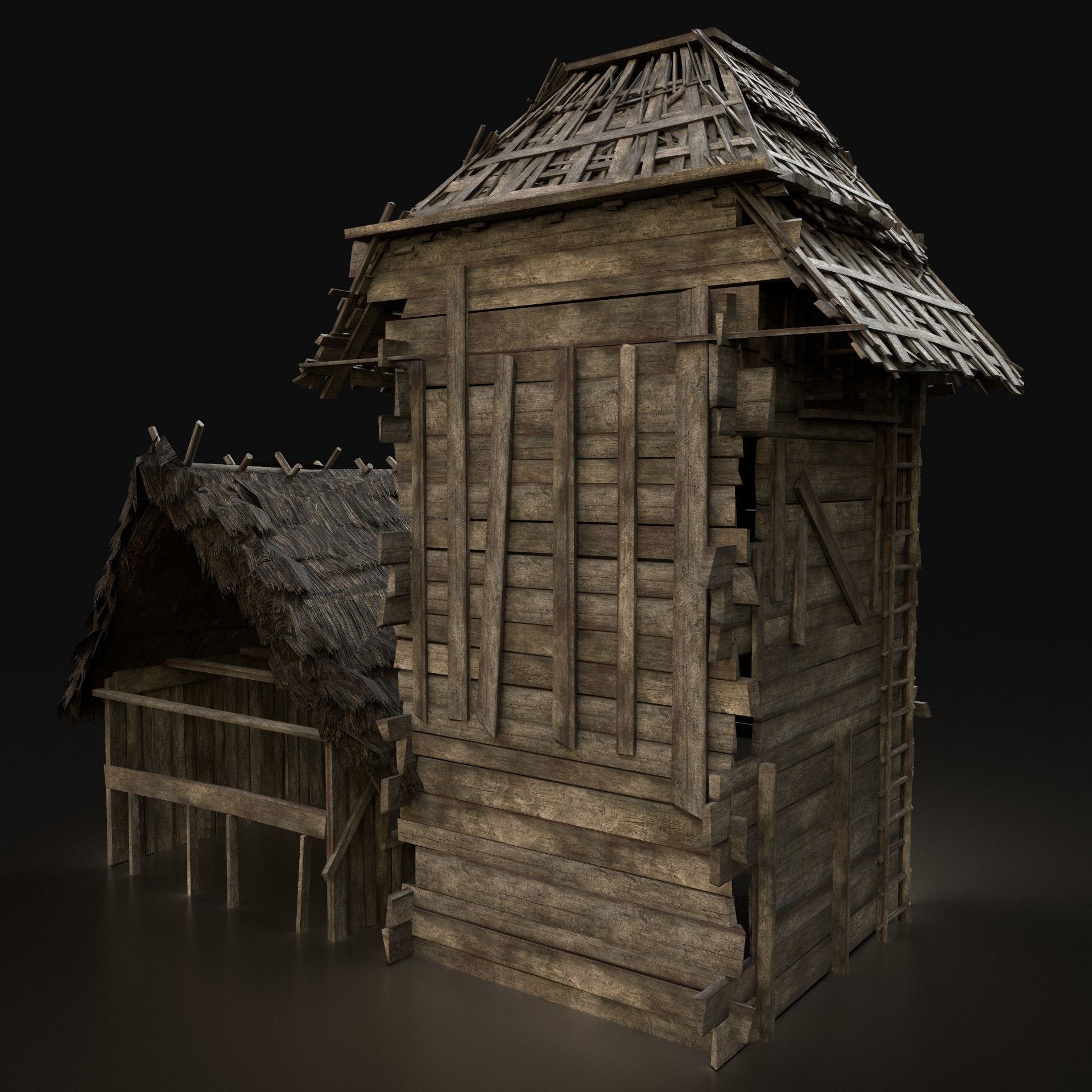 Next Gen AAA Village Builder Houses with interior 3D Model Collection_43