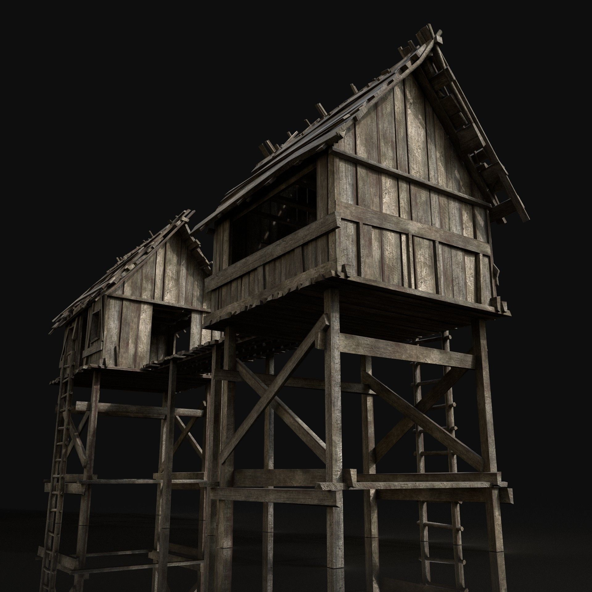 Next Gen AAA Village Builder Houses with interior 3D Model Collection_73