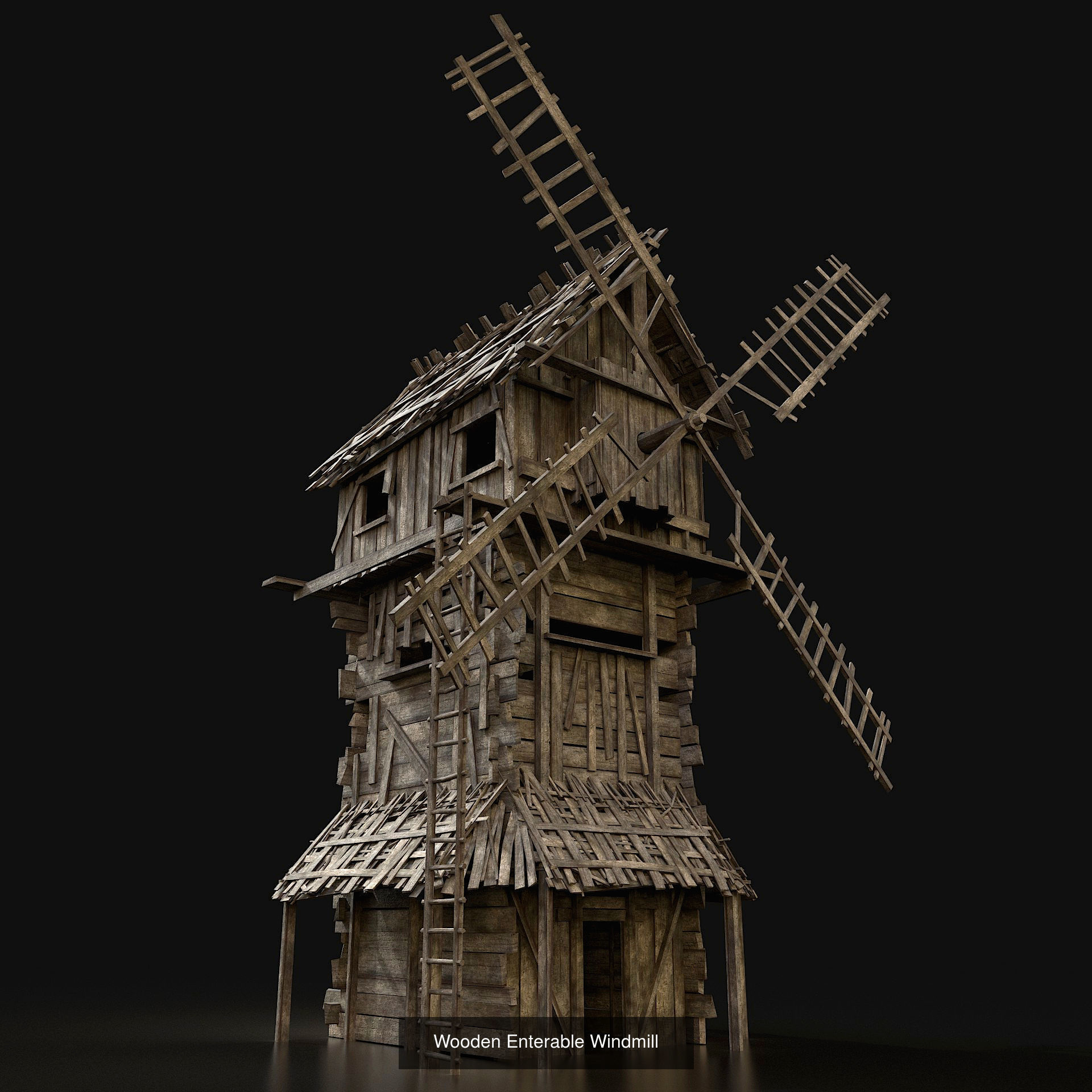 Next Gen AAA Village Builder Houses with interior 3D Model Collection_2