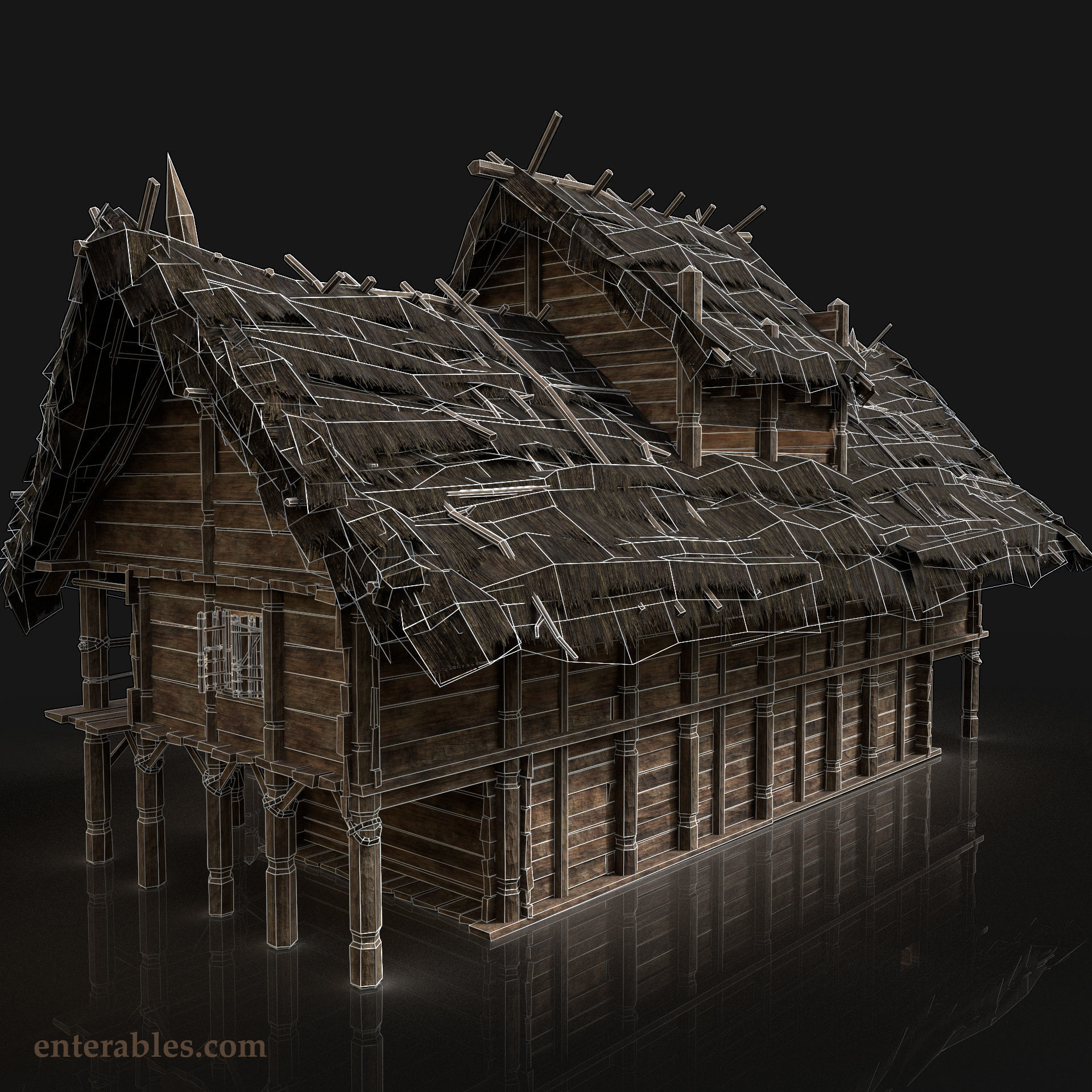 Next Gen AAA Village Builder Houses with interior 3D Model Collection_23