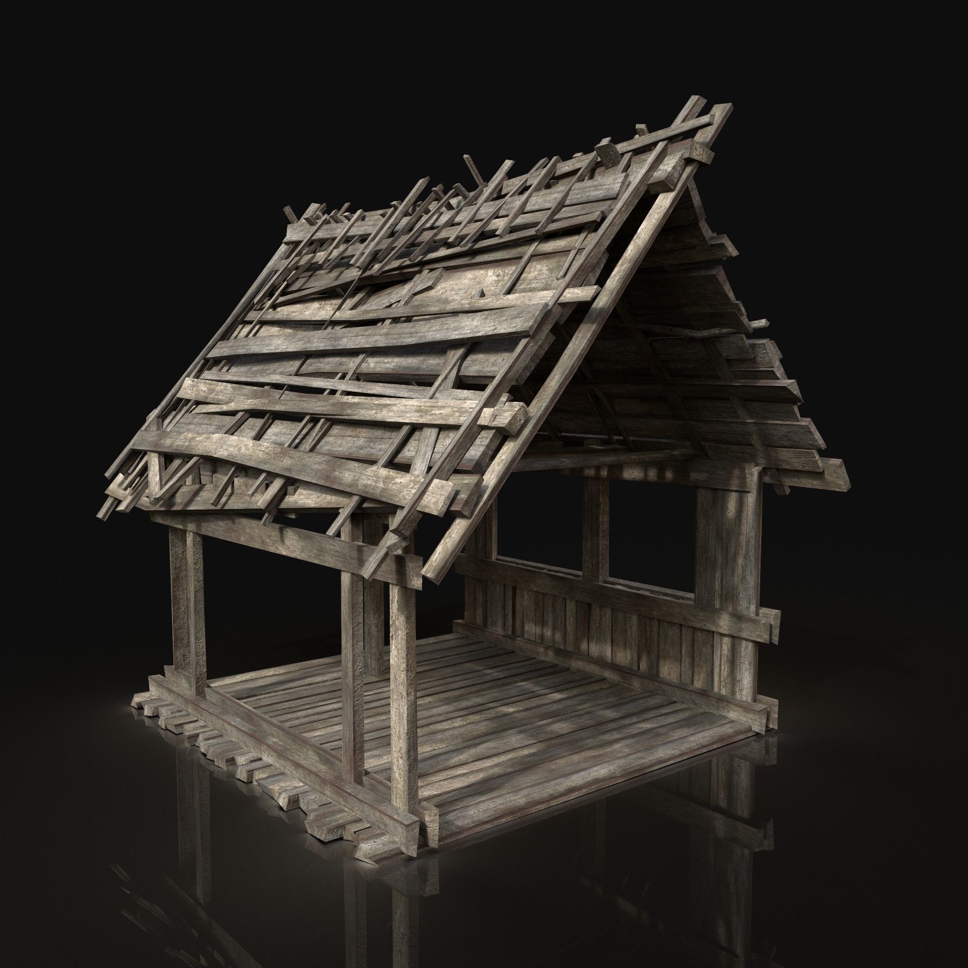 Next Gen AAA Village Builder Houses with interior 3D Model Collection_60