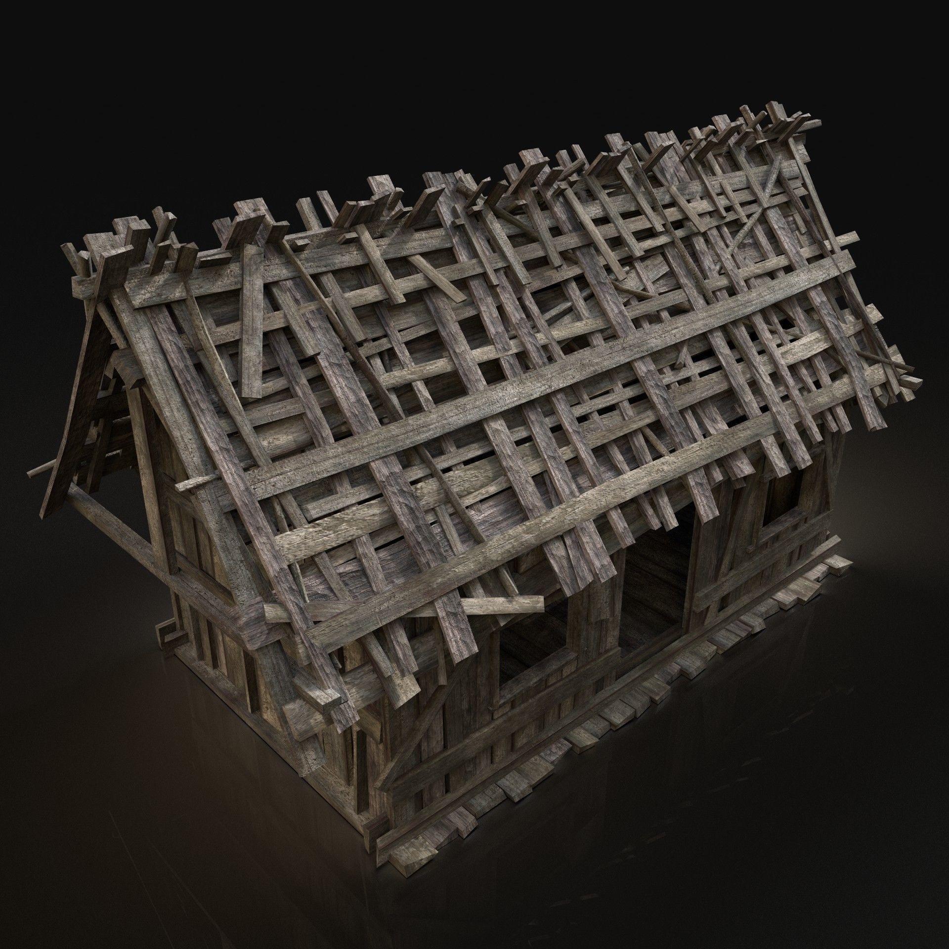 Next Gen AAA Village Builder Houses with interior 3D Model Collection_83