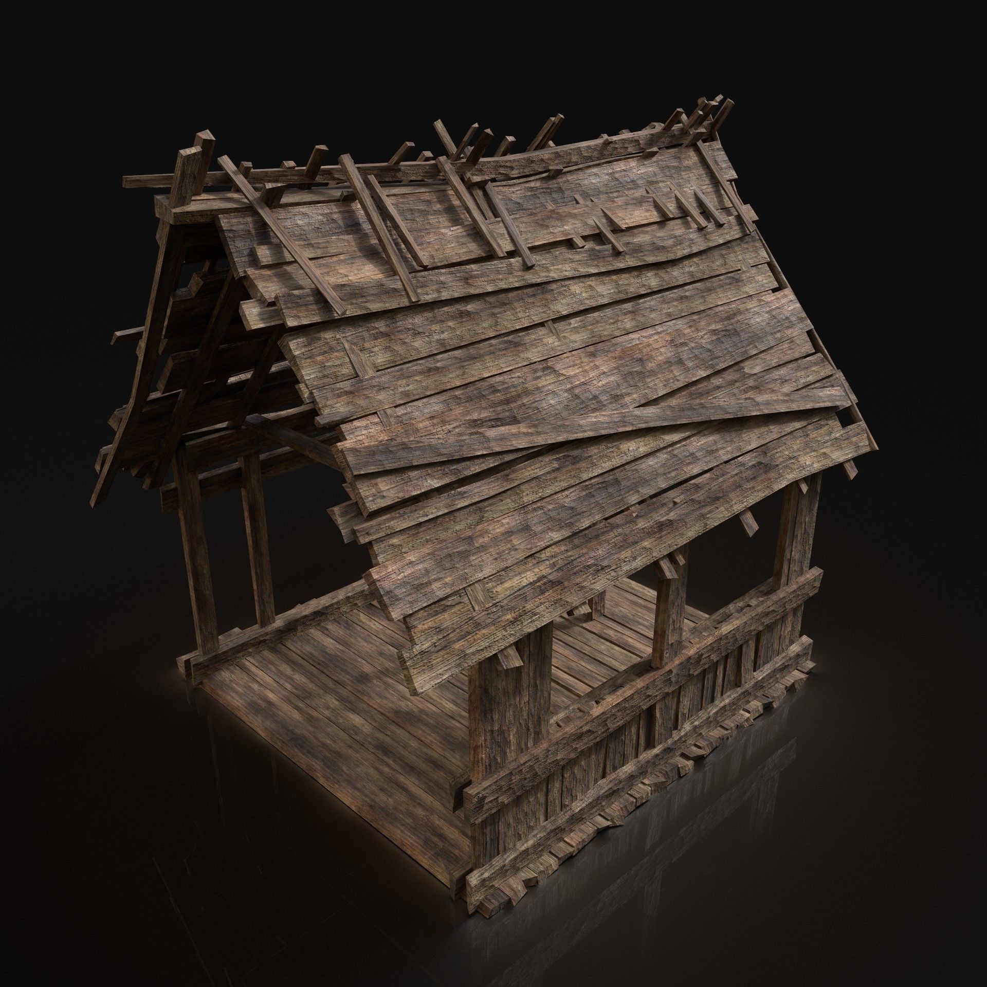 Next Gen AAA Village Builder Houses with interior 3D Model Collection_65