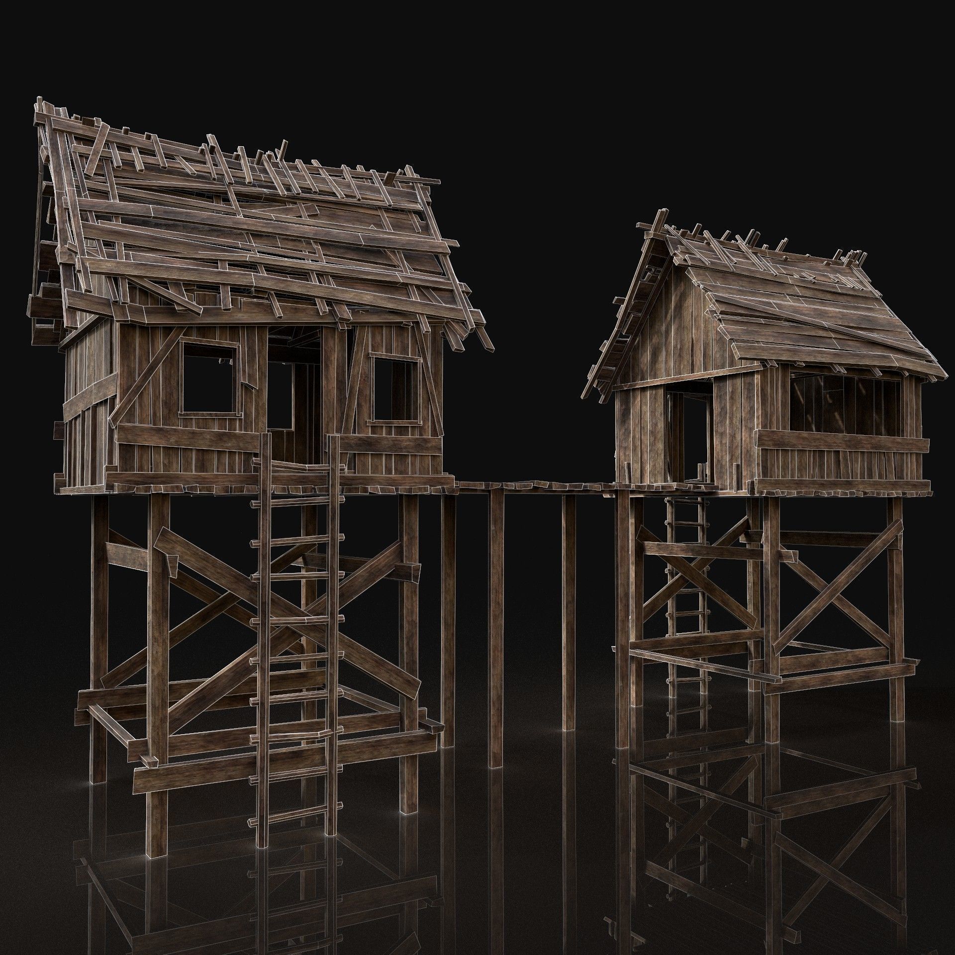 Next Gen AAA Village Builder Houses with interior 3D Model Collection_79