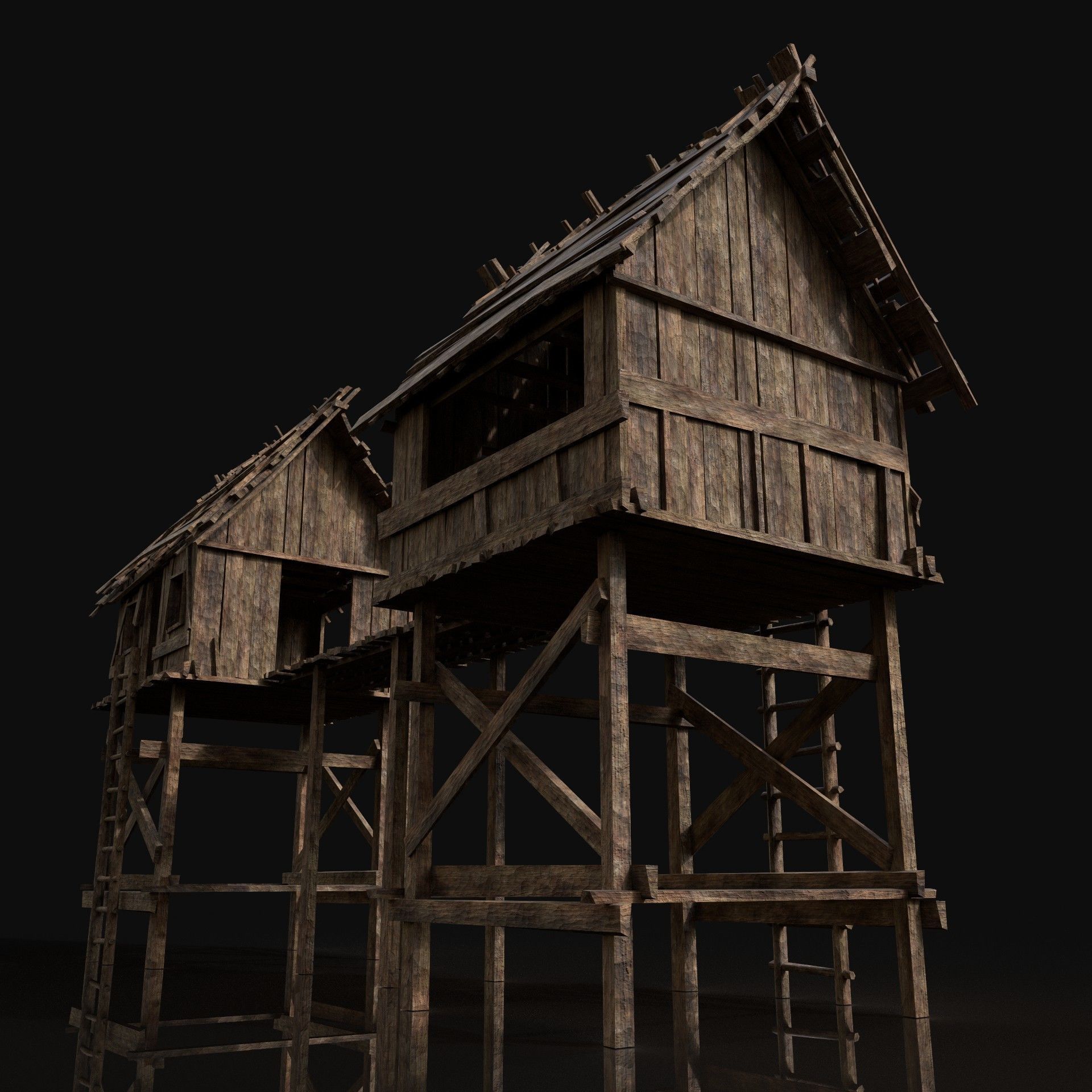 Next Gen AAA Village Builder Houses with interior 3D Model Collection_74