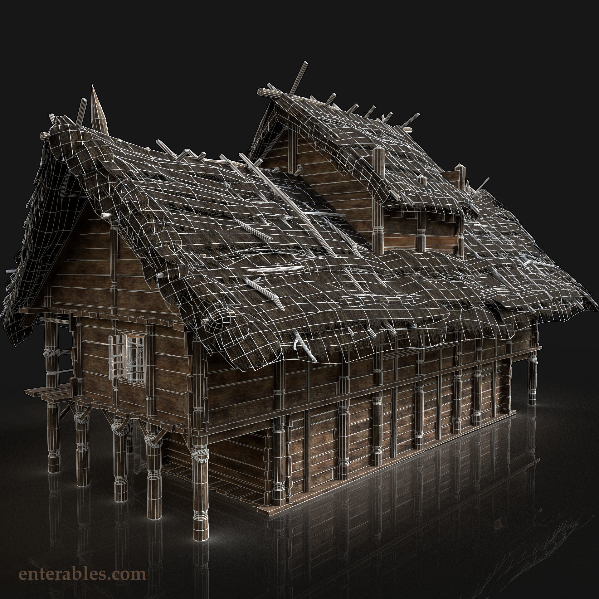 Next Gen AAA Village Builder Houses with interior 3D Model Collection_24