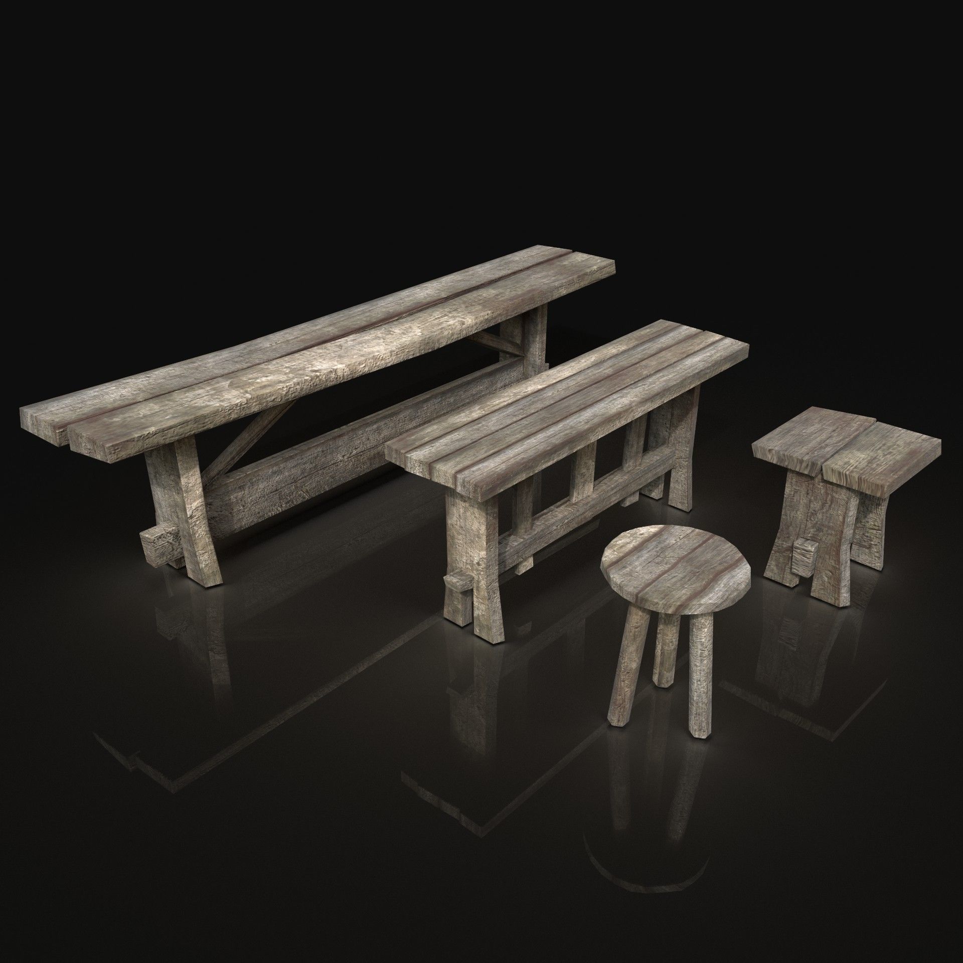 Next Gen AAA Village Builder Houses with interior 3D Model Collection_70